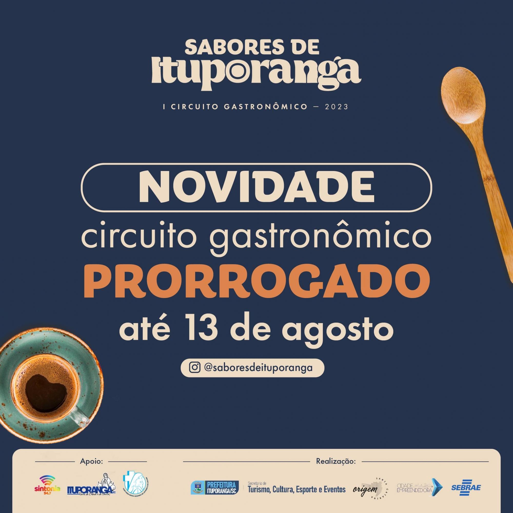 Após sucesso Festival Gastronômico "Sabores de Ituporanga" é prorrogado até 13 de agosto 